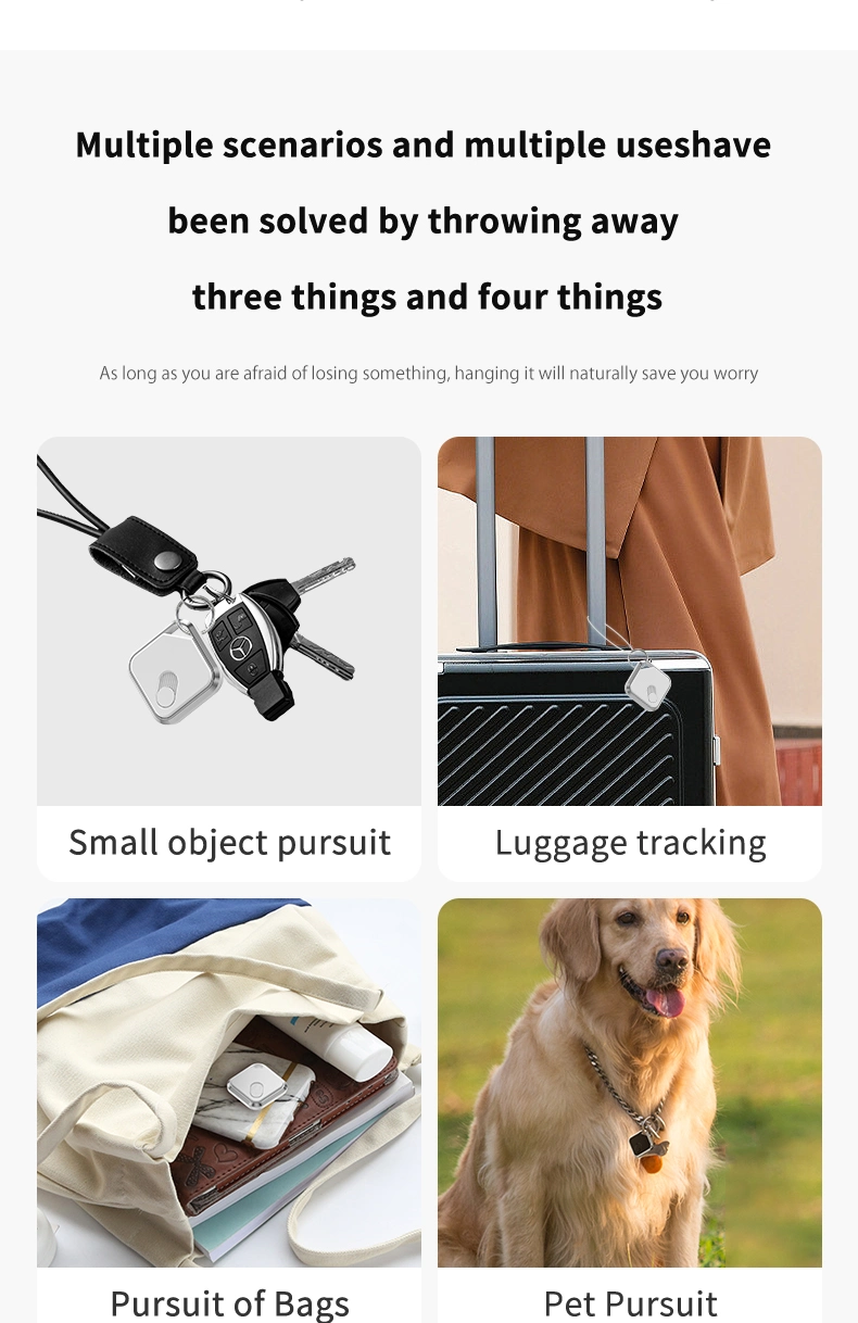 Airtag Mfi Certified Item Locator Pet Anti Lost Alarm Real Time Tracking Smart Tag Itag Key Finder Tracker for Pet