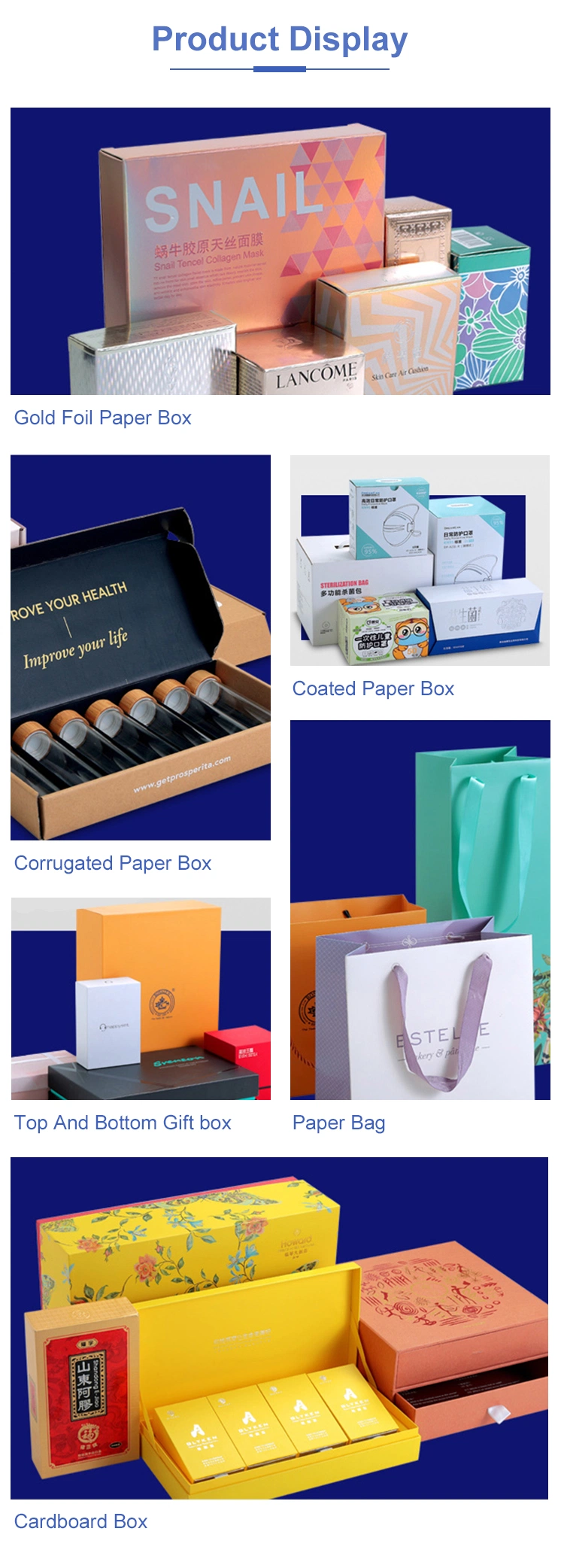 Custom Logo Printed Craft Packaging Corrugated Folding Shipping Mailing Mailer Paper Gift Boxes