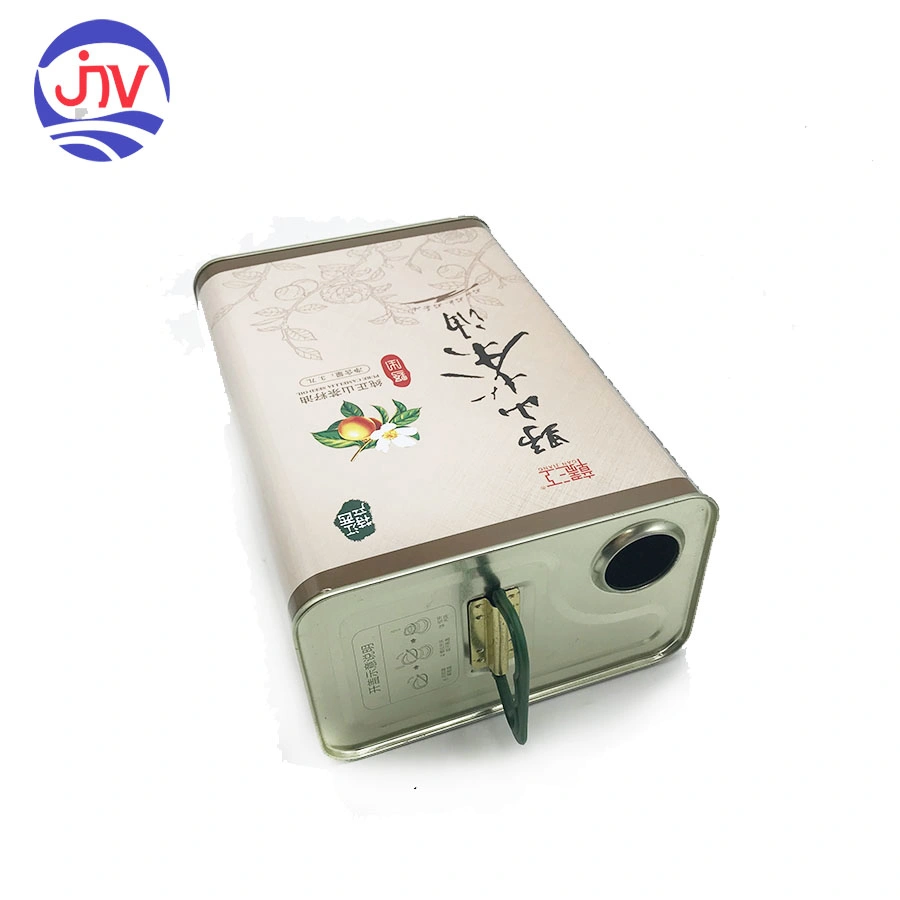 Rectangular Cooking Oil Packaging Printed Can Tin Box