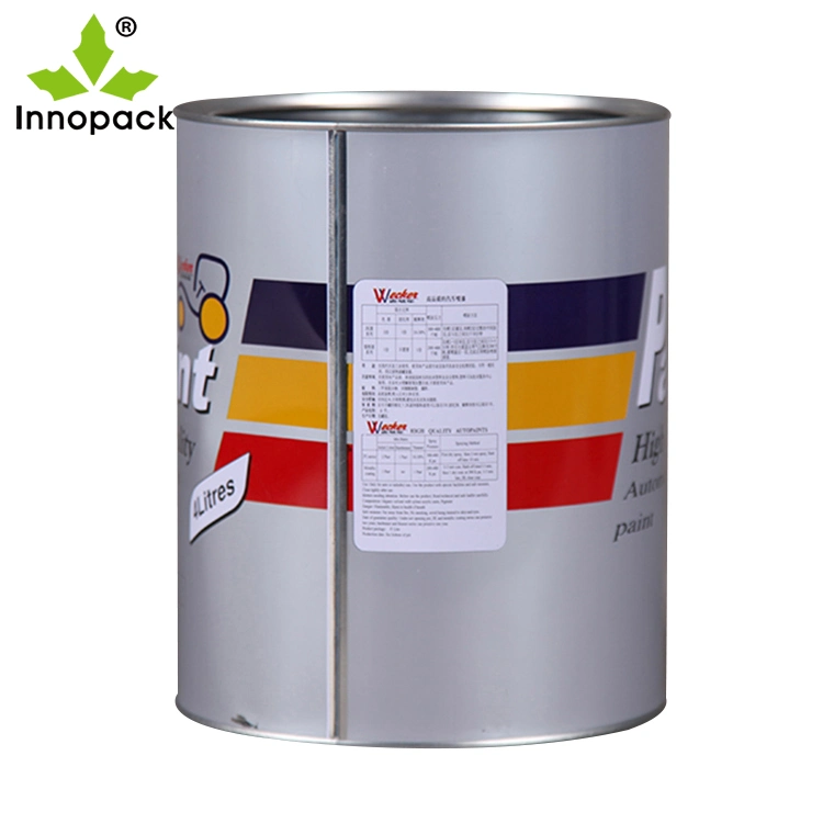 Round Printed 1/2 Pint Metal Paint Cans with Lids