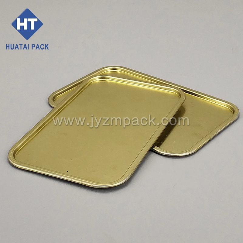 Wholesale 4L 5L Tinplate Rectangular Lacquered Bottom Square Metal Top for Tin Container Tin Can Components