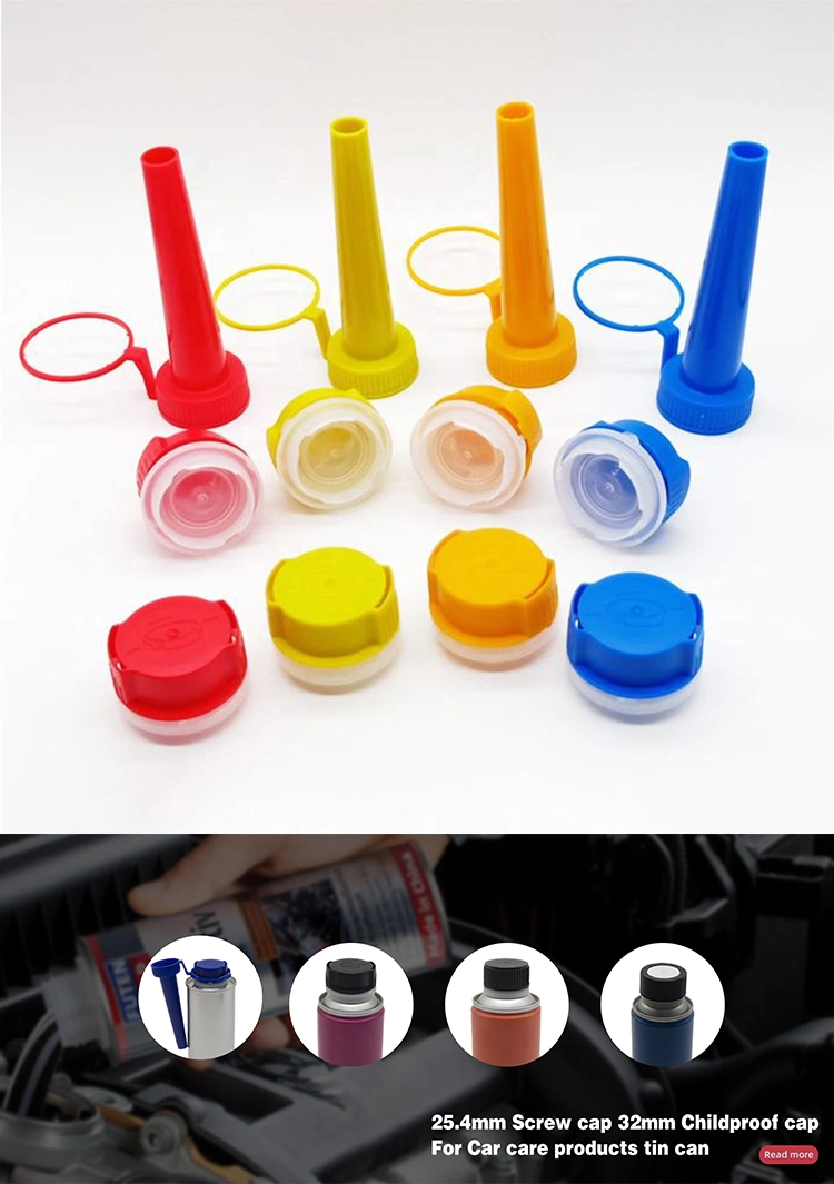 32mm Pull Ring Plastic Tin Can Lids with Plastic Funnel