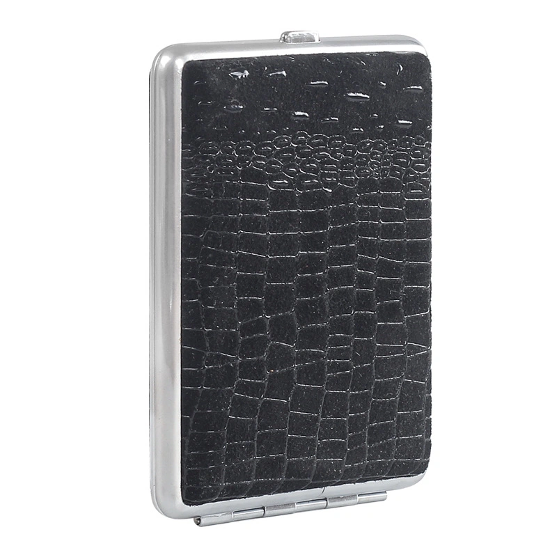 Ea180 100mm Vintage Small Empty Waterproof Box Holder Luxury Cases Personalized Waterproof Custom Metal Leather Cigarette Case