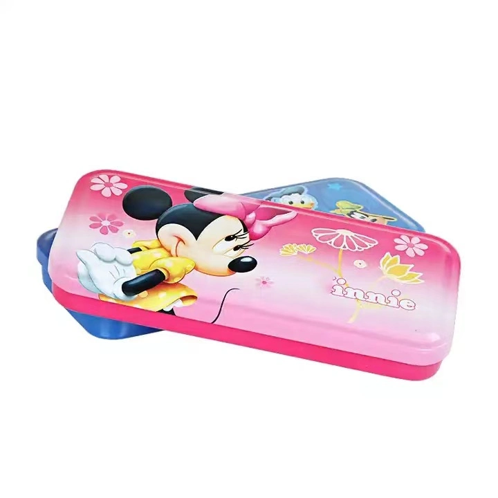 Kids Cute Hot Sell Custom Metal Tin Pencil Cases for School Use