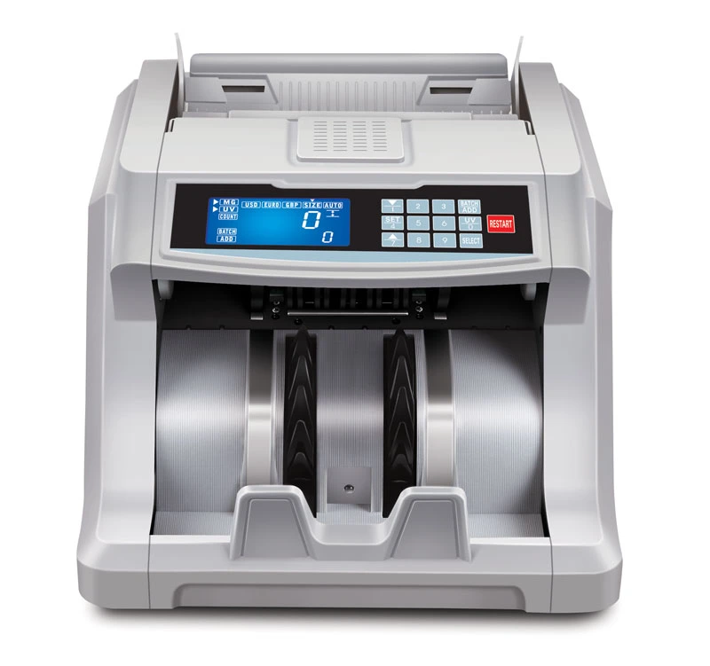 Factory Big LCD Money Cash Banknote Detector Billcounter Machine