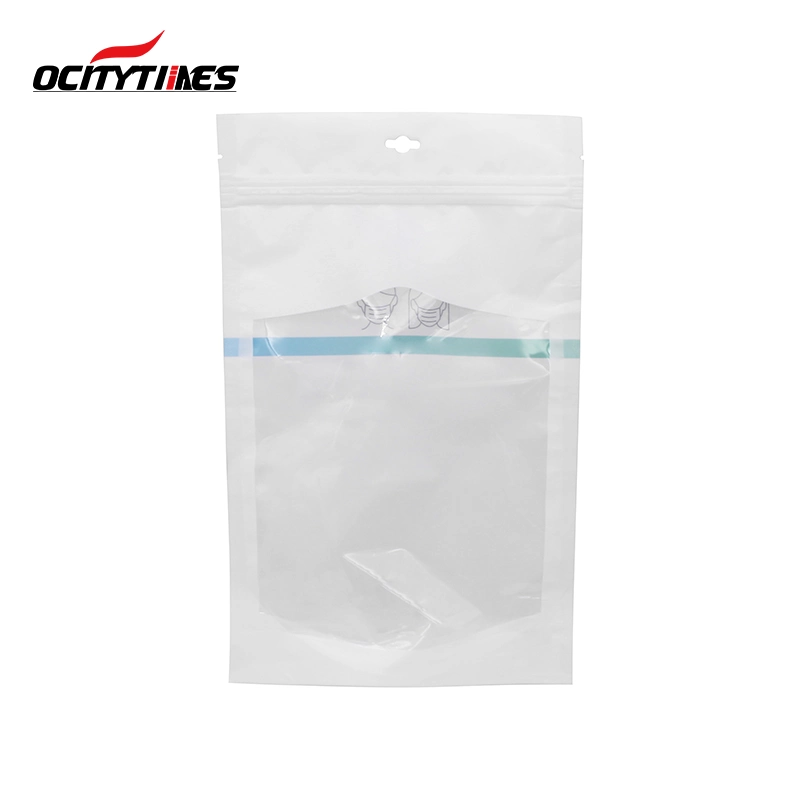 Ocitytimes Mylar Plastic Bag Stand up Doypack Bag with Childproof Zipper Pouch for Prerolls