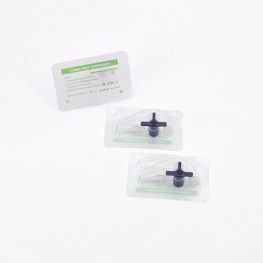 Medmount Medical Disposable Sterile 10-150cm Extension Tube 3 Way Stopcock with Male Lock for Syringe