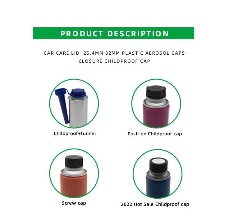 The Plastic Pressure Childproof Cap for Dia 65mm Cleaner Cans