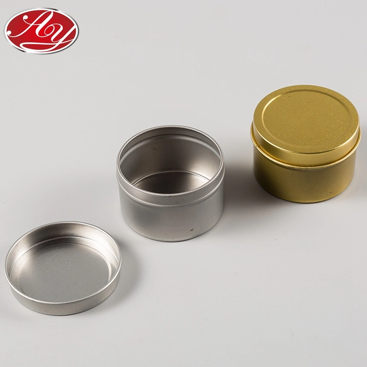 Small Aluminum Aromatherapy Candle Gift Tea Coffee Metal Tin Can Mini