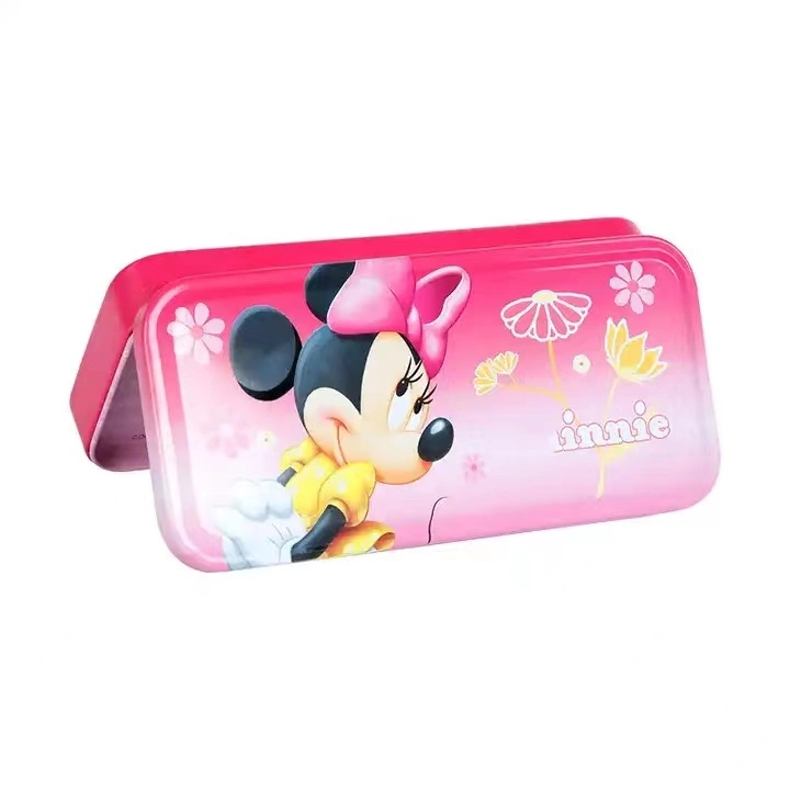 Kids Cute Hot Sell Custom Metal Tin Pencil Cases for School Use