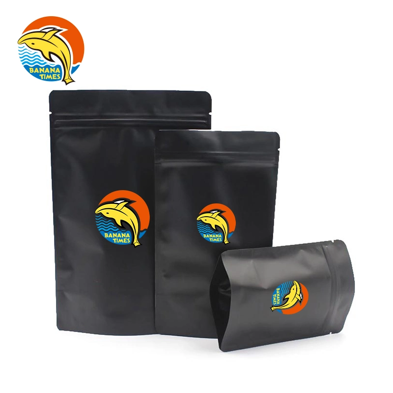 Customized Printed Zip Lock Mylar Foil Pouch Resealable 3.5g 7g 1lb Smell Proof Edible Plastic Bag