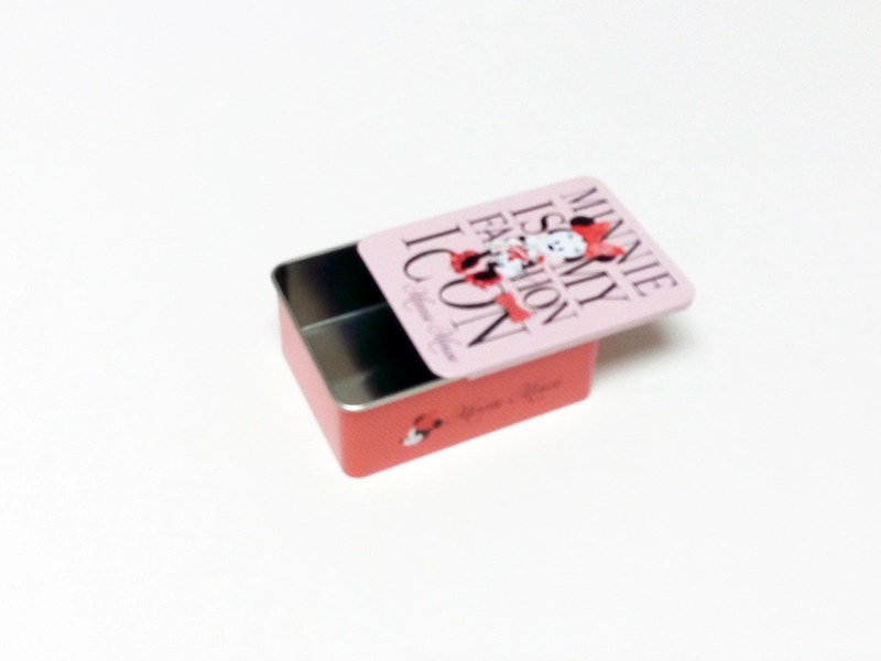Small Mini Slide Function Metal Gift Tin Box