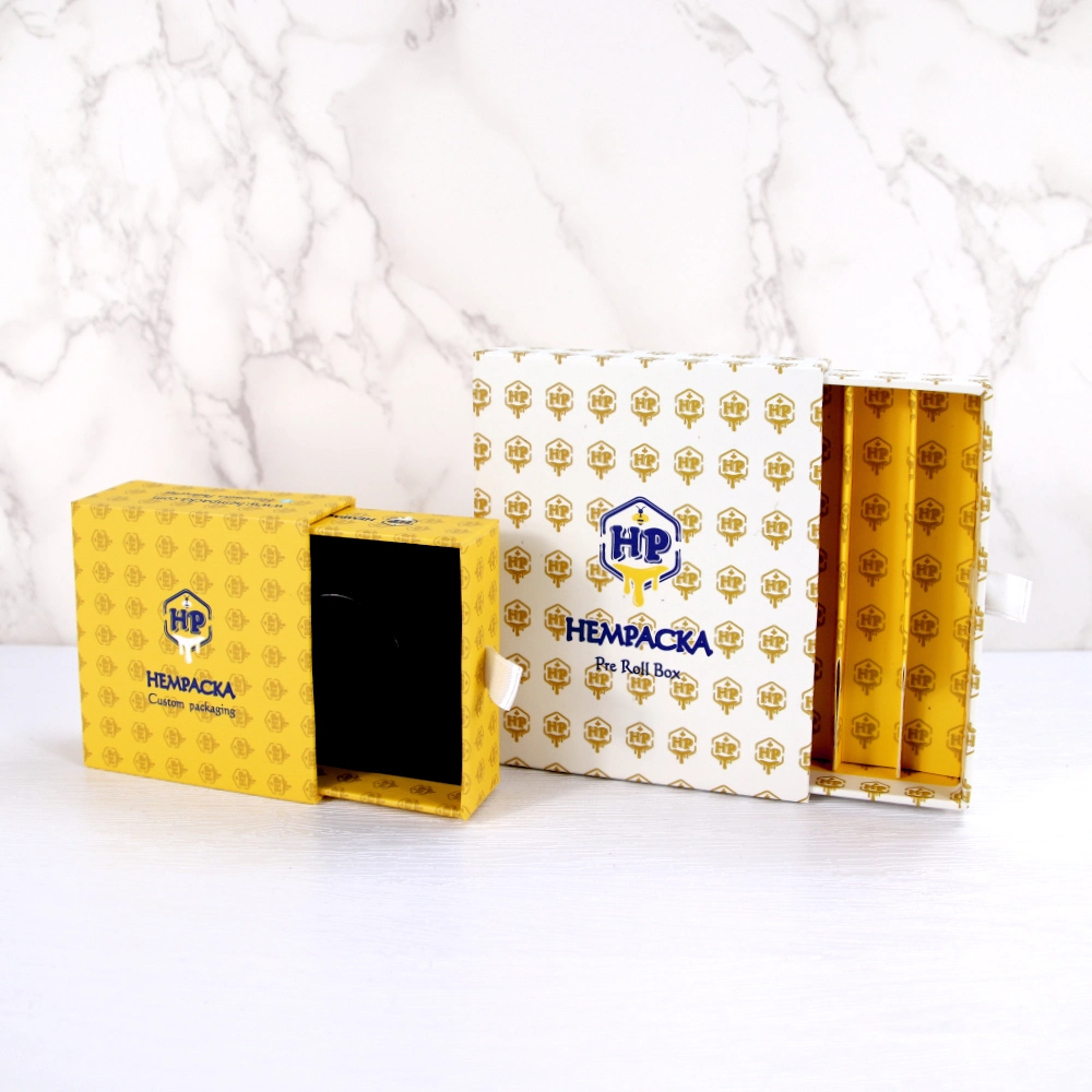 Custom Printing Child Proof Pre Roll Packaging Box with Concentrate Container Glass Jars Paper Box