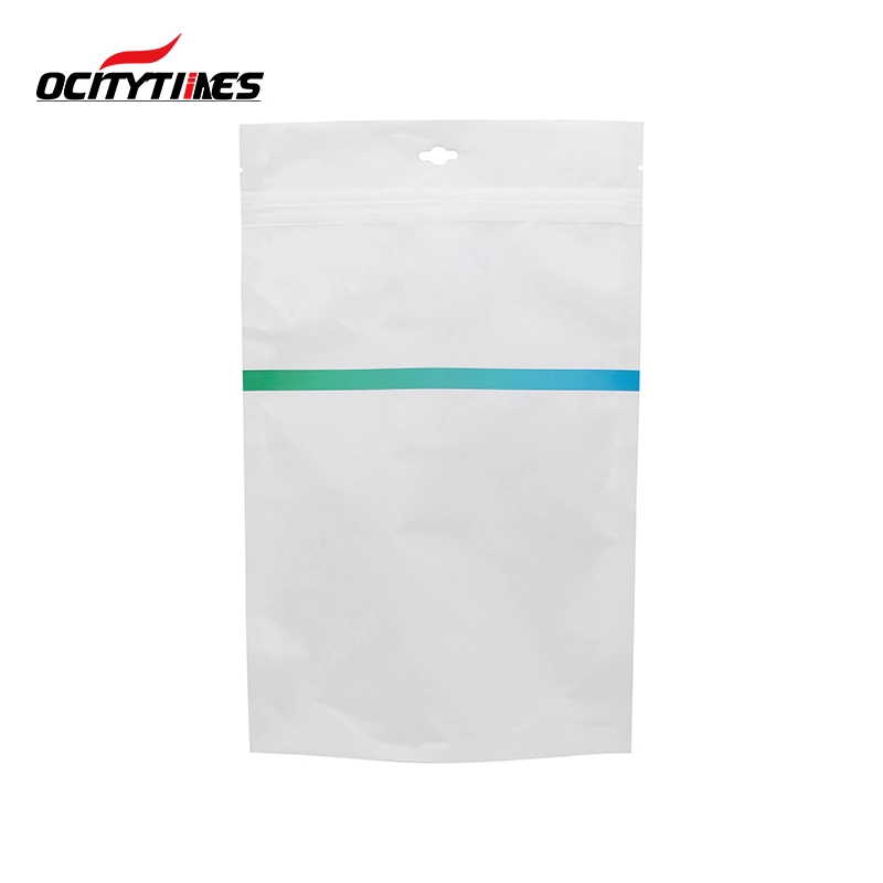 Ocitytimes Mylar Plastic Bag Stand up Doypack Bag with Childproof Zipper Pouch for Prerolls