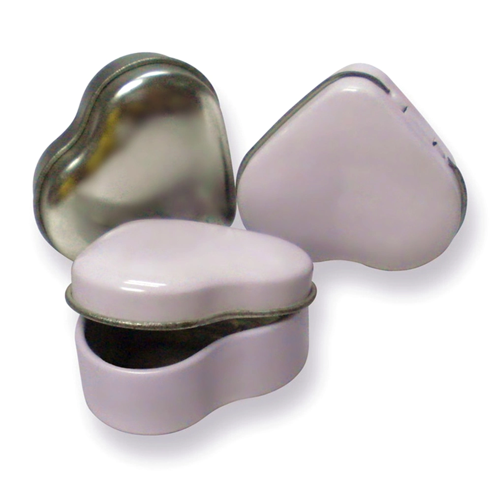 Wedding Heart Tin Box, Small Heart Shaped Tin, Candy Metal Box