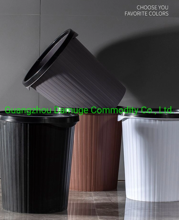 Household Living Room Used Kitchen Transh Can Hanging Plastic Garbage Trash Can Waste Dustbin with Clamping Ring