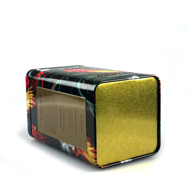 Custom Pet Food Snacks Biscuit Coffee Tea Packaging Airtight Square Tin Box