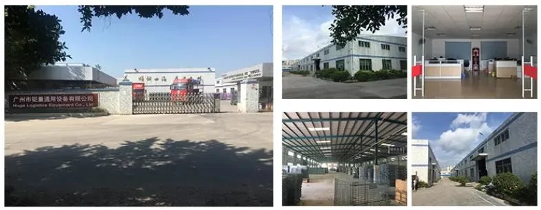 Warehouse Galvanized Foldable Storage Metal Wire Mesh Steel Container with Casters