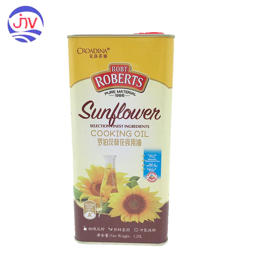 Metal Boxes Tin Packaging Sunflower Cooking Oil