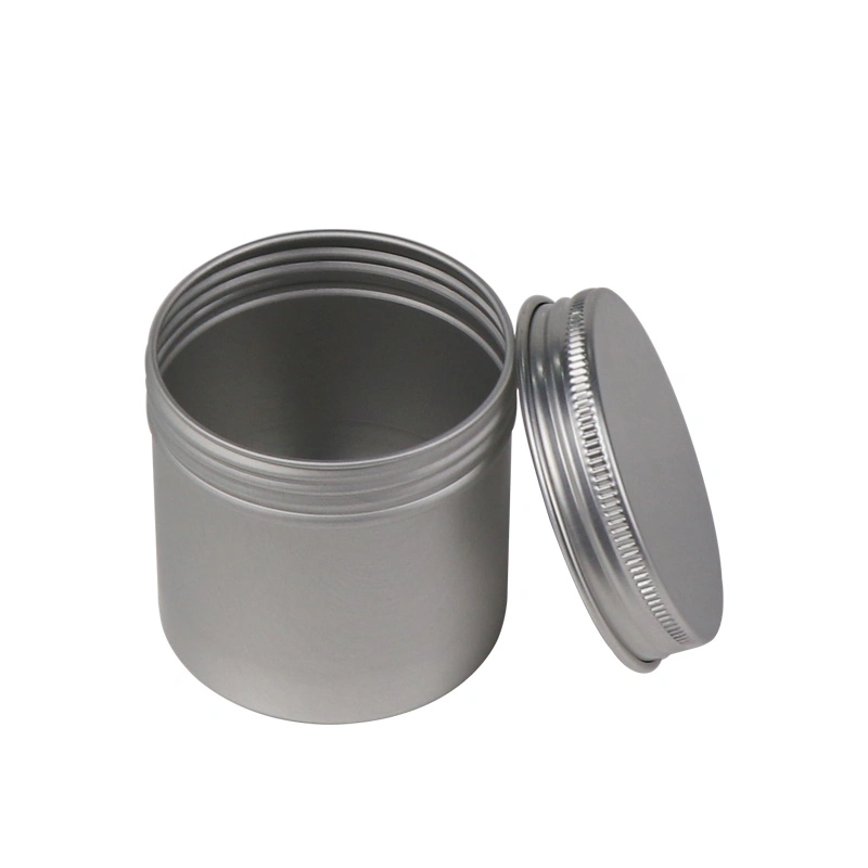 Custom Matte Gloss 15g 30g 50g 100g 350ml Black Food Grade Aluminum Jar Beard Oil Can Storage Aluminum Tin