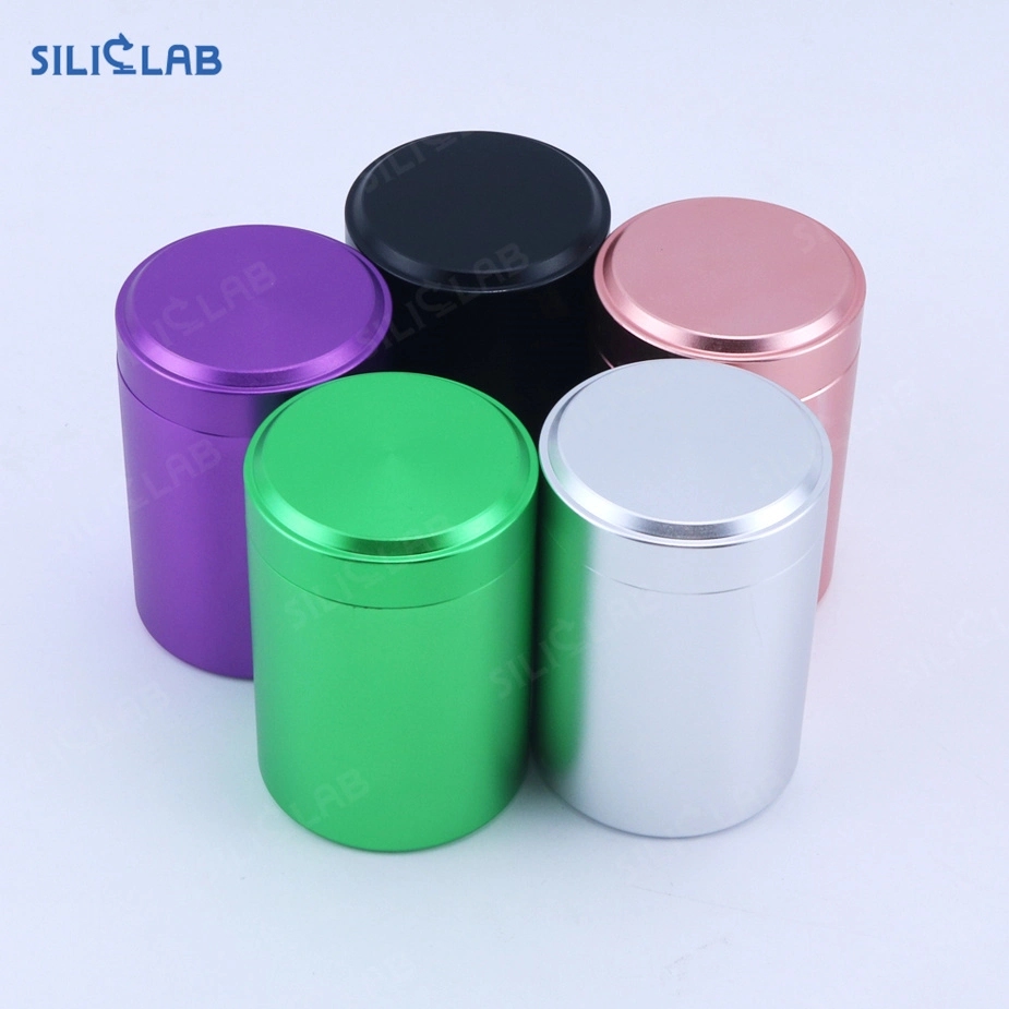 Custom Smell Proof Airtight Aluminum Metal Herb Tobacco Storage Container Jar