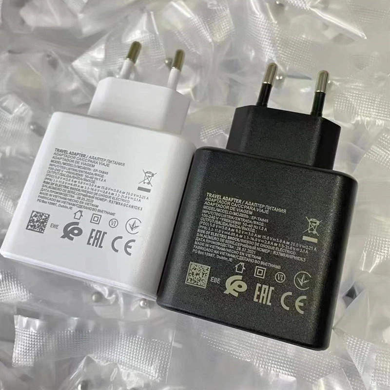 Suitable for Samsung 45W UK Charger Note10/20 Charging Head S20 21 Super Fast Charging Pd Flash Charging Head