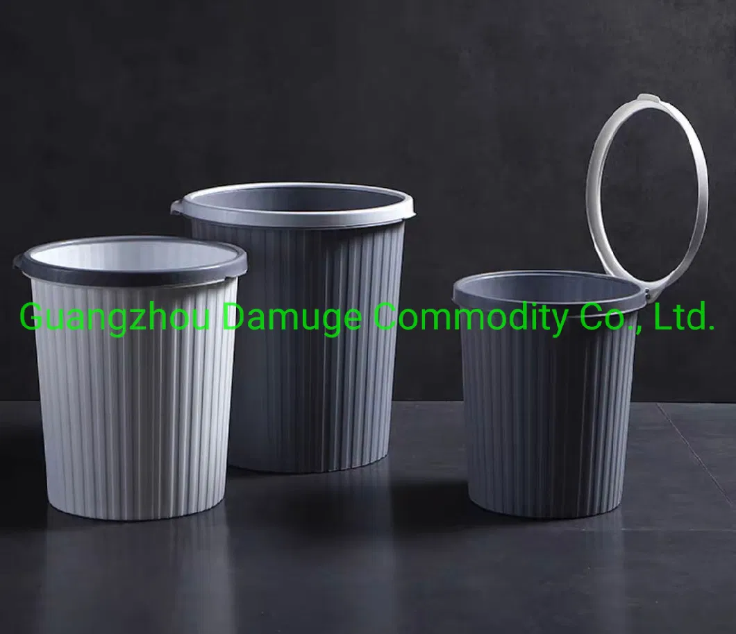 Household Living Room Used Kitchen Transh Can Hanging Plastic Garbage Trash Can Waste Dustbin with Clamping Ring