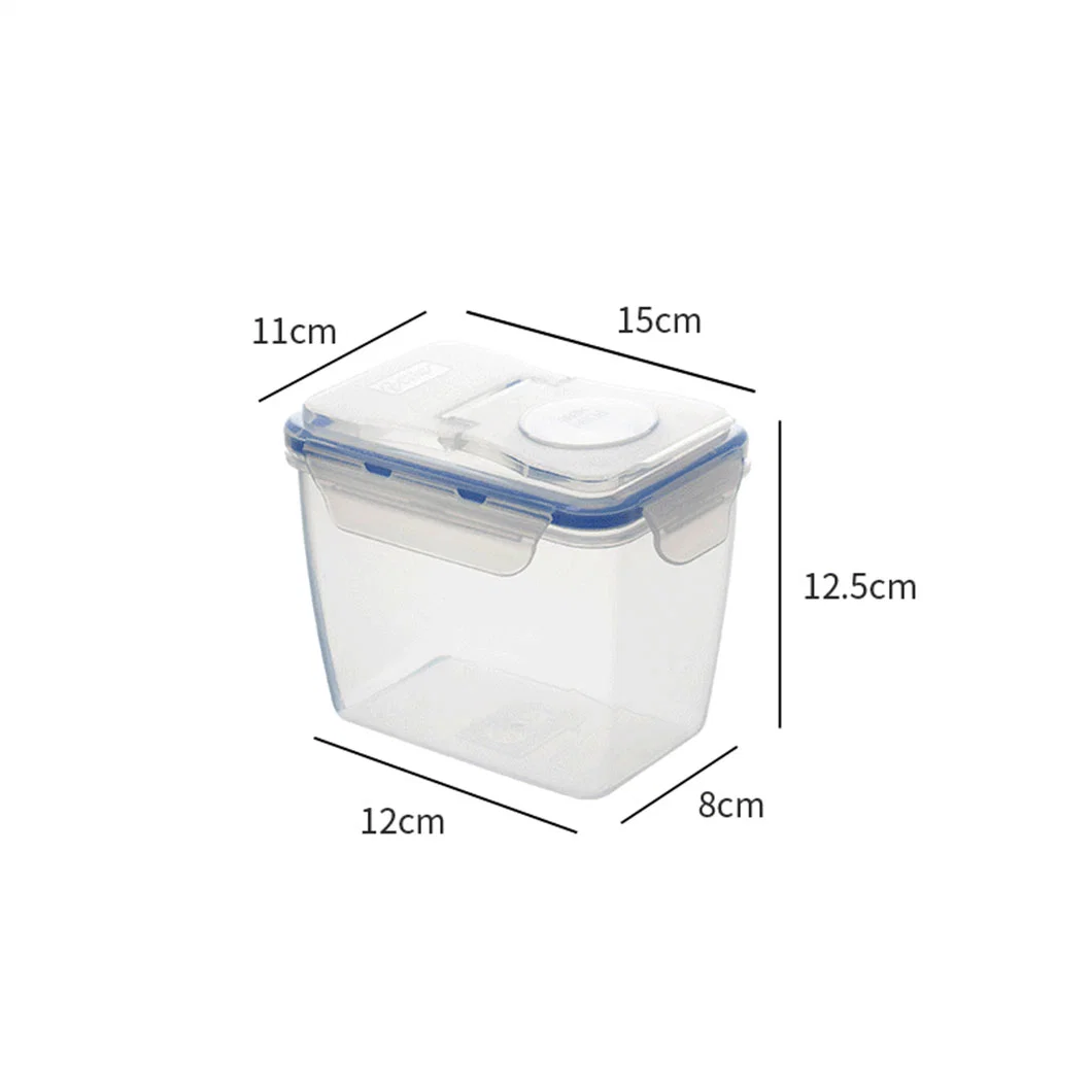 Grain Storage Jar Food Storage Box Rectangular Refrigerator Crisper Clamshell Food-Grade Plastic Sealed Jar