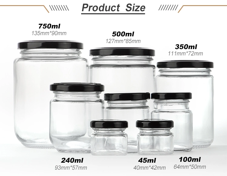 Cheap Wholesale Round Mini 1oz 30ml 40ml 50ml Small Glass Honey Jar
