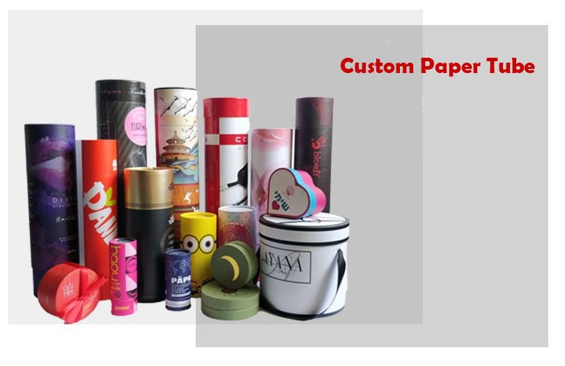 Kraft Paper Packaging Tube Window PVC Food Tea Gifts Round Paper Tube Cans