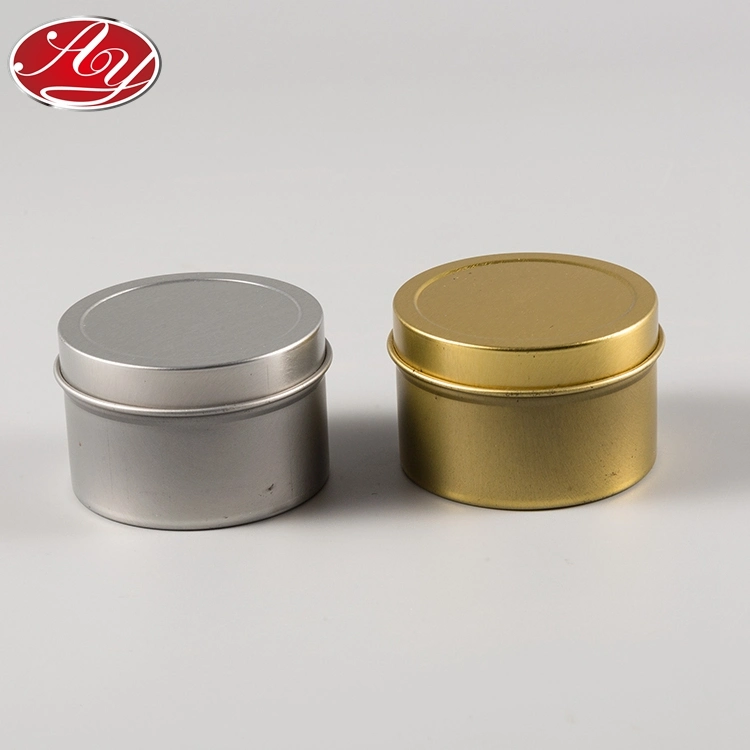 Small Aluminum Aromatherapy Candle Gift Tea Coffee Metal Tin Can Mini