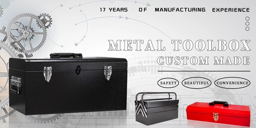 Smile Custom Metal Tool Box Small Sheet Metal Hand Tool Work Case
