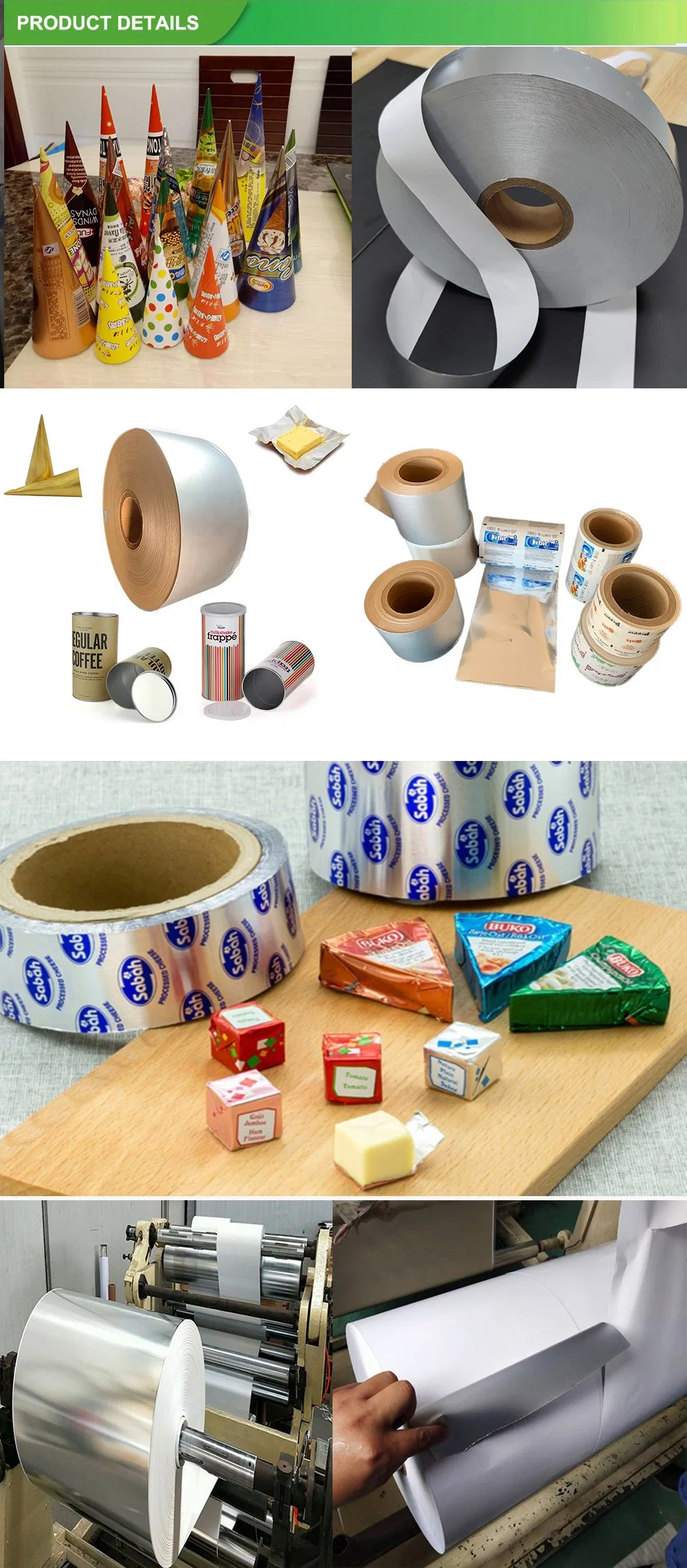 Aluminum Laminate Aluminum Foil Laminated Paper Suppliers Laminate Paper with Tin Foil