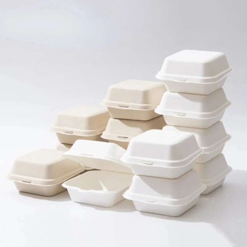 Eco Food Packaging Biodegradable Take Away Boxes Compostable Disposable Food Container