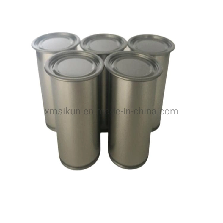 588# Round Empty Round Metal Tin Can for Fish Packaging Price Low