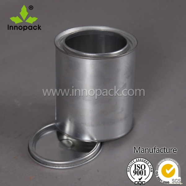 High Quality Small Metal Tin Can with Open Top Lid for Lubricant