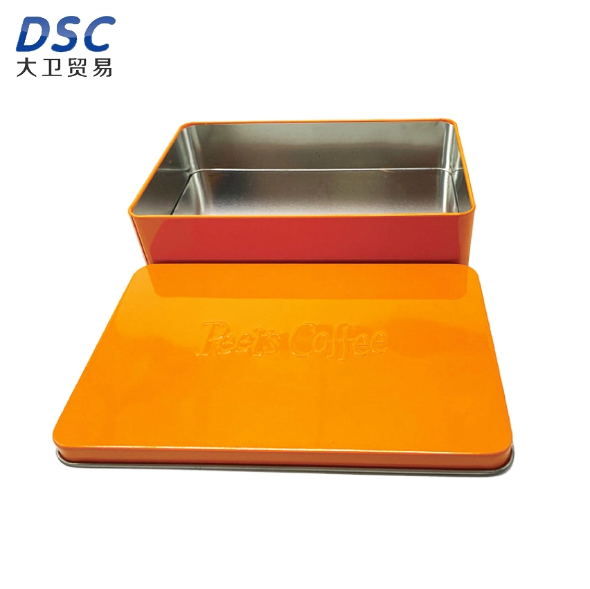 Rectangular Packaging Metal Coffee Candy Box Cookies Tin Box