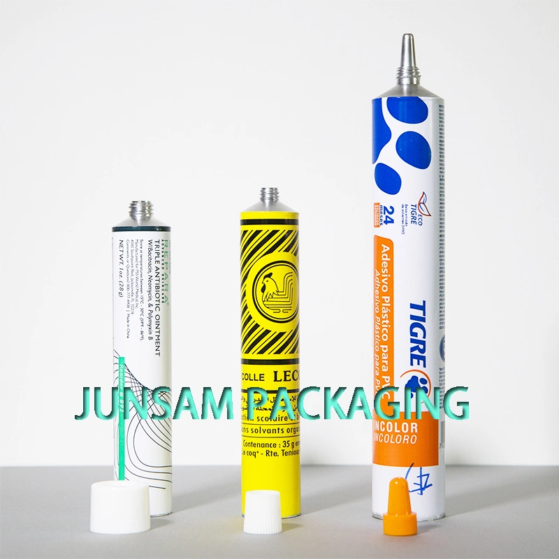 Wholesale Manufacturing Aluminum Empty Tubes Cosmetic Packaging Foldable Metal Container