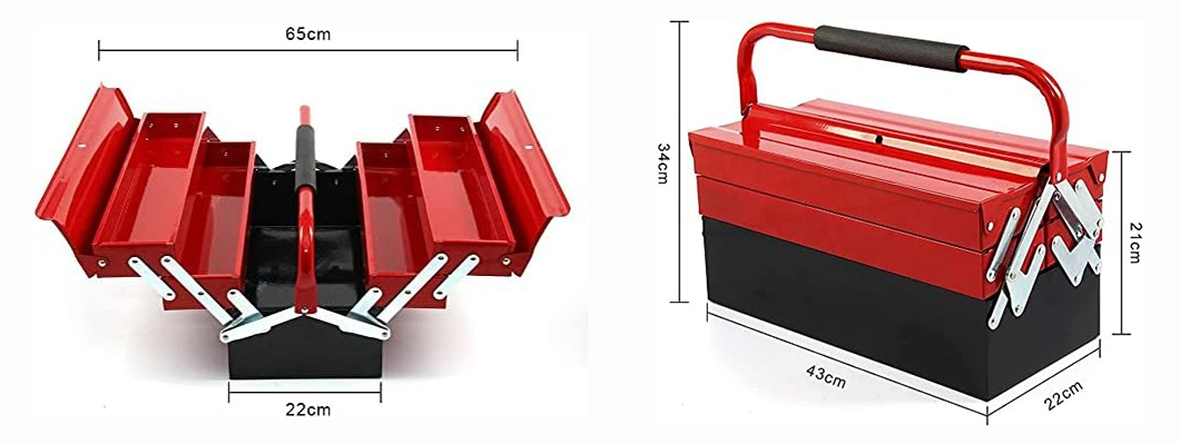 Custom Small Size Heavy Duty Waterproof Portable Craftsman Sheet Metal Tool Box