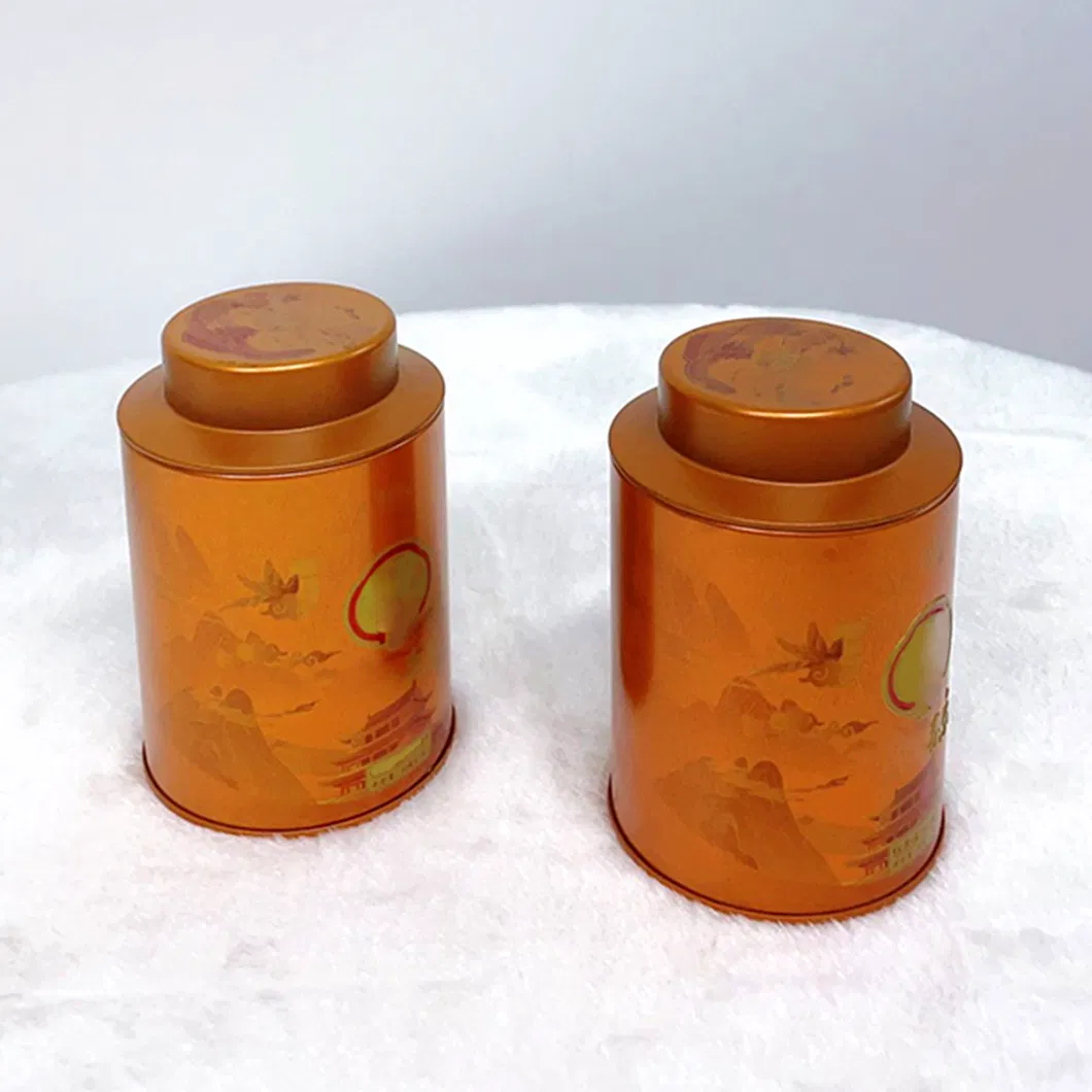 Manufacturers Provide Round Tinplate Tea Cans Dahongpao Black Tea Packaging