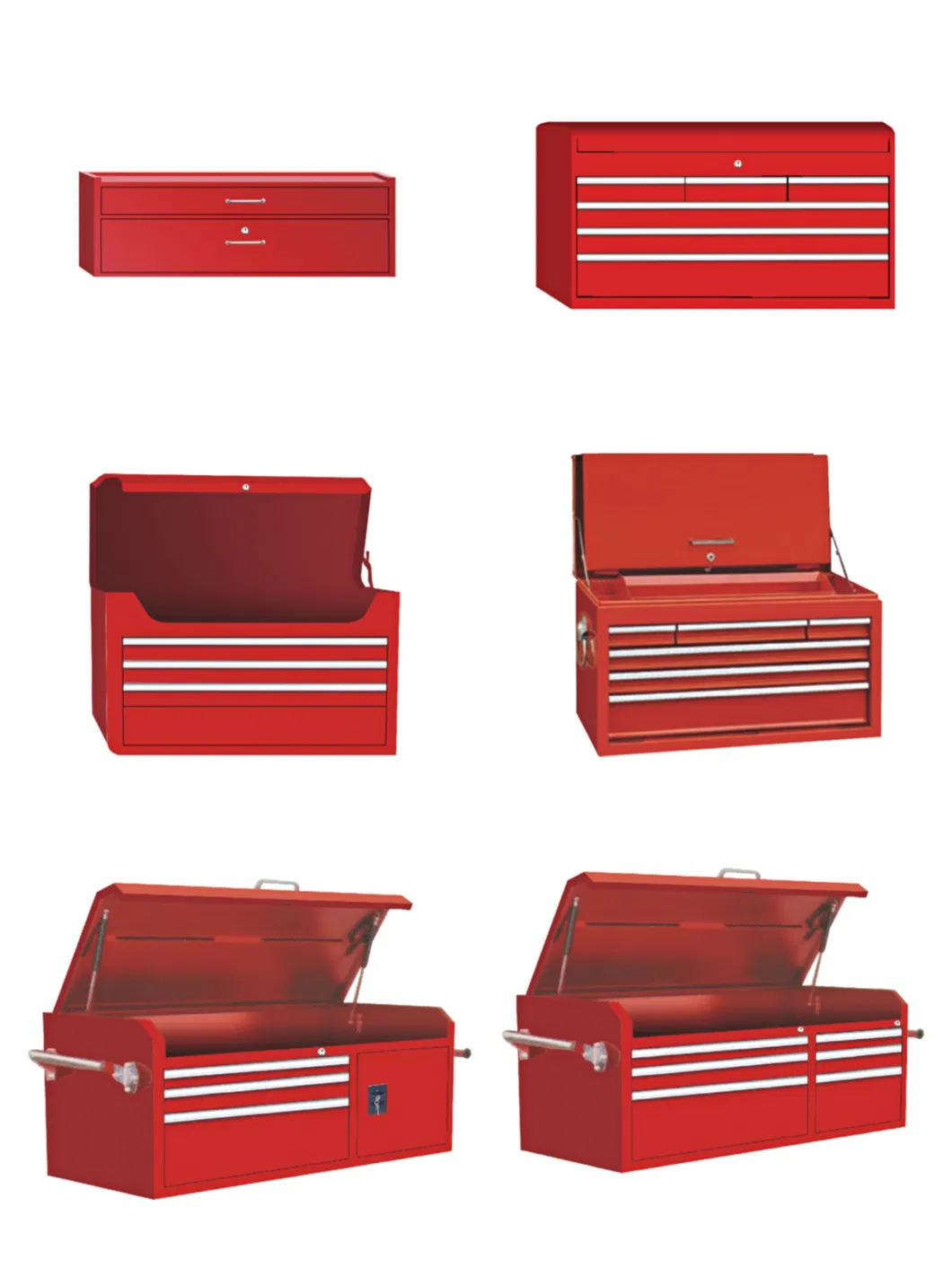 Small Heavy Duty Metal Tool Box Steel Storage Organizer Parts Tools