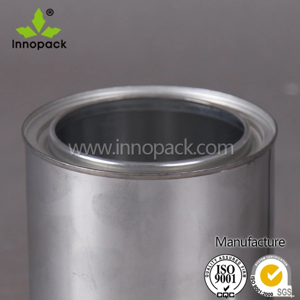 High Quality Small Metal Tin Can with Open Top Lid for Lubricant