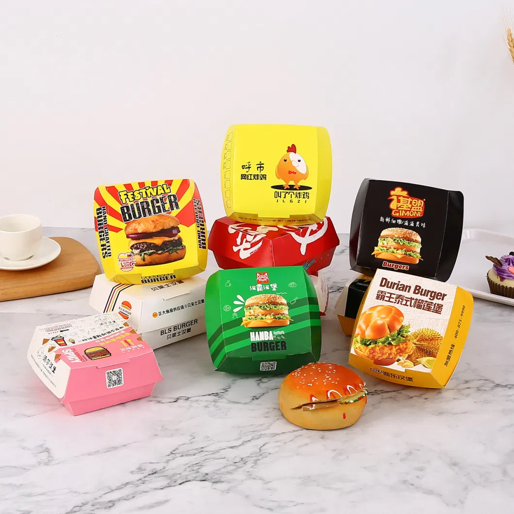 Carton Hamburger Box Printing Hamburgers