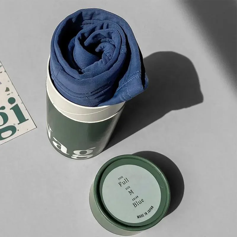 Custom Printed Creative Round Kraft Paper Tube Packaging for Towels