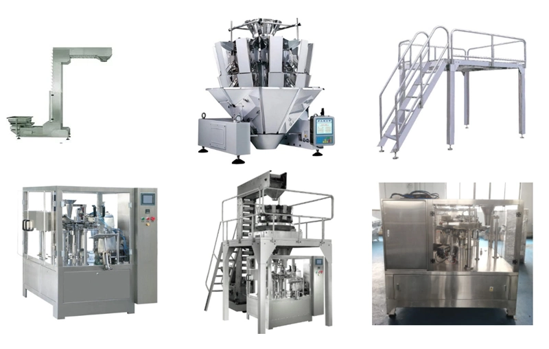 Supply Automatic Packaging System Multihead Scale Multihead Computer Combination Scale 10/14 Head Puffed Food Multihead Combination Scale