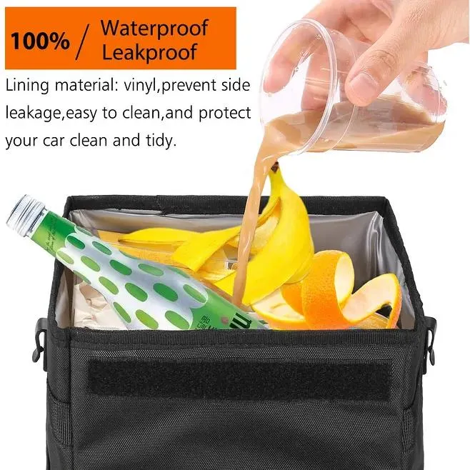 Waterproof Leakproof Wholesale Multifunctional Portable Garbage Bin Car Accessories Trash Can