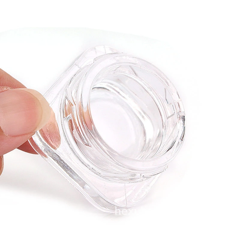 Round Child Resistant Small Glass Cosmetic Eye Cream Jar 3G 5g 9g 18g Square Sample Glass Jar Packaging Cosmetic Jar