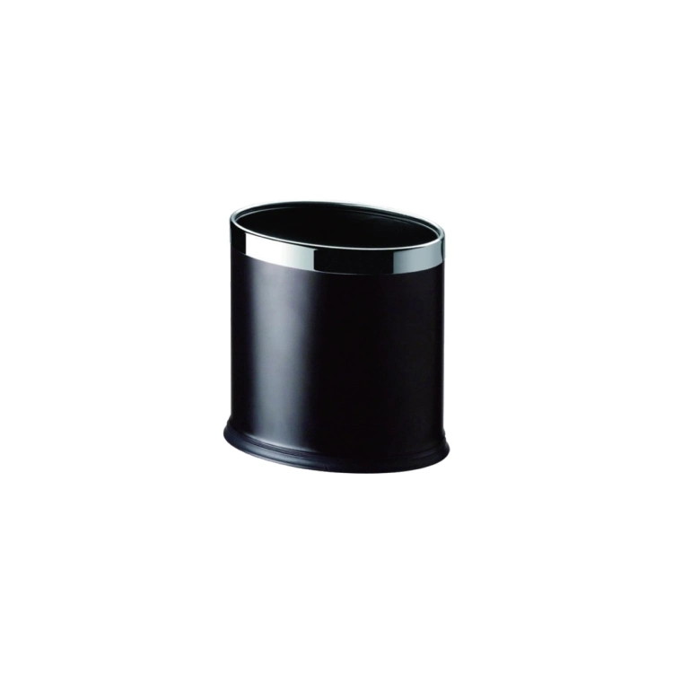 10L Oval Black Powder Durable Fire Resistant Trash Can