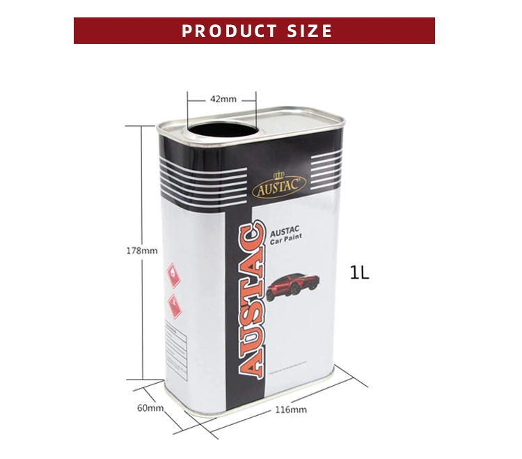 Customized Brand Lubricants Oil Tin Cans 1L Rectangular Chemical Metal Tin Can Packaging Engine Oil Tin Can