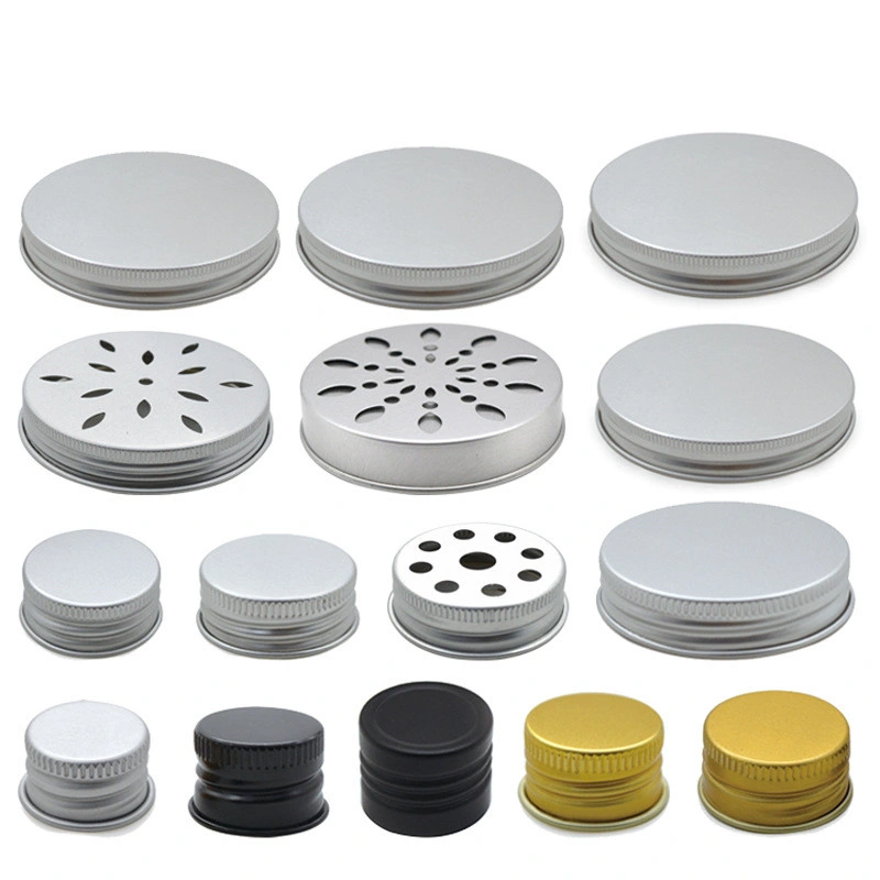 Custom Set off Printing 70mm Metal Aluminum Rubber Sealed Lids for Mason Jar